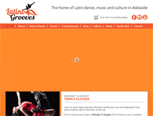 Tablet Screenshot of latinogrooves.com.au